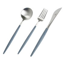 [큐티폴] 고아 블루 디너 3p세트, 선택:선택