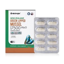 엔젯오리진 뉴질랜드 초록입홍합 17500 고함량 초록잎홍합 비타민D 영양제, 1개, 30캡슐, 1개