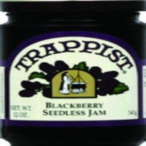 Trappist Jam Blackberry Seedless １2 Ounce Jar, 1