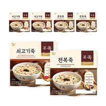 [본죽] 베스트세트A 쇠고기죽 271.5g*3개입+전복죽 271.5g*3개입, 6팩, 270g