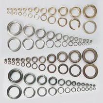 아유디 [낱개]아일렛링 100개 끈구멍 단추, 골드#1400(17mm)