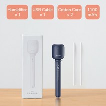 자동습도조절가습기 대형 대용량 세척쉬운 안방 사무실JISULIFE 미니 공기 가습기 무제한 휴대용 사일런트, 02 1100mAh blue
