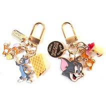 톰과 제리 4연 매력 키홀더 키링(2종 세트) [품]