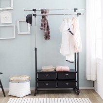 수납형 행거/2X2/3X2, 2*2/블랙