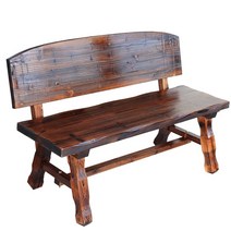 원목 정자의자 통나무 테라스 쉼터벤치 100cm 120cm, 벤치 160cm(이음매 포함)