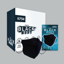 [써멀본드 안감] KF94 에어마인 더블랙 새부리형 마스크 대형 블랙 개별포장 500매입, 500개, 블랙, 1개입