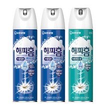 유한양행 해피홈 에어로솔 수성 500ml X 3개, 무향2+피톤치드1
