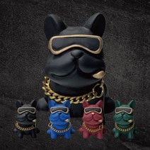 멋있는 스모크불독 골프퍼터키퍼 4종 스트랩 퍼터커버홀더 티걸이 분실방지키퍼 집게 가죽 고리, 블랙