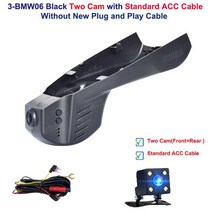 블랙박스 차량용 트럭 미니 외장형 가성비 플러그 앤 플레이 와이파이 1080P 자동차 Dvr 대시 캠 BMW x1 f4, 02 Black Two Cam ACC_04 128