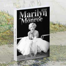 WEHAVE 영화 배우 스포츠 선수 흑백 사진 포토 엽서 모음 인테리어, 1세트, 마를린 먼로(Marilyn Monroe)