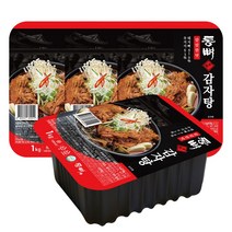 [통뼈감자탕] 부산 20년 전통의 맛 그대로 감자탕 칼칼한맛 4팩 (4kg), 1kg, 4개