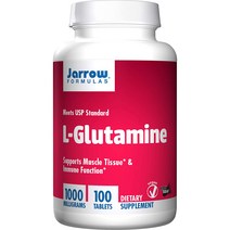 Jarrow 자로우 글루타민 L-Glutamine 1000mg 100정, 1개