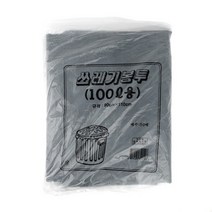 일자마감 질긴 쓰레기 봉투 100리터 50장 대용량 봉지