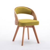 북유럽 원목의자 모던 미니멀 회전 등받이의자, 푸른 풀