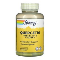솔라리 Solaray 퀘르세틴 Quercetin Bromelain 비타민 Vitamin C 120 베지캡 cellulose 칼슘 magnesium stearate 스테아르산