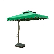 대형 사각형 접이식 정원 테라스 파라솔 전원주택 바다 수영장 그늘막 좌대, 1개, 베이지