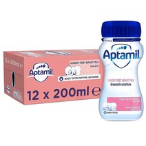 Aptamil Hungry Baby Milk 앱타밀 헝그리 1세 베이비 밀크 액상 분유 200ml 12개