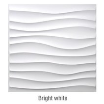 바닥 벽면 타일 30x30cm 벽 혁신 3D 패널 스테레오 웨이브 스톤 다이아몬드 자기 접착 스티커 거실 화장실 3d 월, [11] Bright white