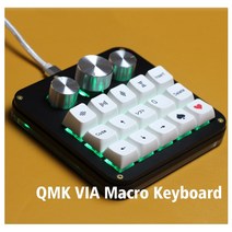 qmk 15 키 매크로 키보드를 통해 rgb 포토샵 ai 매크로 키보드 유형 c 3 노브 인코딩 프로그래밍 가능한 기계 프로그래밍 키패드, 대문자 없음 rgb, 갈색 스위치