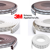 팩토리21 3M(2중) 창문 현관문 바람막이 강력접착 외풍차단 고무패킹 D형E형I형, 2.5m, I형, 브라운