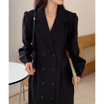 시그널러브 에이비 브이넥 트렌치 롱원피스 3color