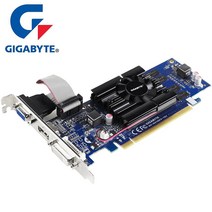 GIGABYTE G210 1GB 그래픽 카드 64 비트 GDDR3 비디오 nVIDIA Geforce GPU 게임용 원본 Dvi VGA GT630 GT710 GT730 중고