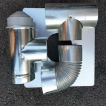 해피코리아 연통 연탄난로 연통 함석연통 150mm, 엘보