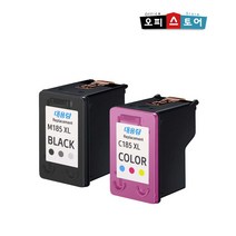 삼성 INK-M185 XL INK-C185 호환 대용량 프린터 비정품 잉크, 검정 INK-M185XL, 1개