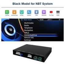 무선 카플레이 안드로이드 자동 인터페이스 BMW i8 I12 NBT 시스템용 2014 미러 링크 에어플레이 기능, CHINA_NBT-Black