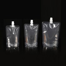 투명 스파우트 액상주스 음료 캡파우치 음료팩 주스팩, 4파우치음료팩-250ml, 250ml, 1개