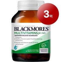 Blackmores 블랙모어스 호주산 직송 남성용 멀티비타민 90정 필수 비타민 미네랄 보충 1팩, 3팩