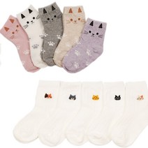 마미톡톡 아동양말 젤리냥이/집사냥이 10족 가을양말 골지양말 고양이양말