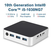 미니PC 컴퓨터 초미니 초소형 산업용 피씨 인텔 코어 I5-1030NG7 미니 Pc Windows 11 PC 3.5GHZ DDR4 16GB 256GB SSD 5G Wifi 6E B, [01] I5-1030NG7, [01] 미국, [01] 16GB 256GB