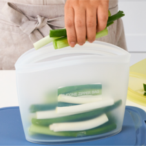 실리팟 실리콘 지퍼백 500ml, 라임