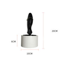 모직 코트 먼지 제거 보풀제거 박힌털 뽑기 털스티커, 스티커 + 리버스 테이프 5롤