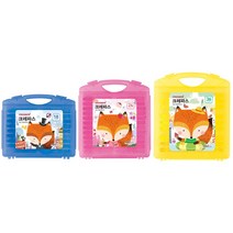 (모나미)모니주 크레파스 가방파스 18색/24색/36색, 모니주 크레파스 18색-핑크