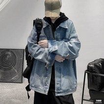 가바바 남성 청자켓 찢어진 틈 사이로 포인트 캐주얼 데님자켓 G57942
