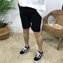이루네 [27-38 size]남자 린넨 스판 밴딩 5부 여름 반바지