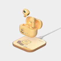 카카오프렌즈 총총 춘식이 블루투스이어폰 무선충전기 세트, CSTWS-SET-004