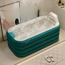 접이식 욕조 전신 반신욕 공기 주입식 목욕탕 튜브, 1.6m 3겹 파우더 (야오목욕백)