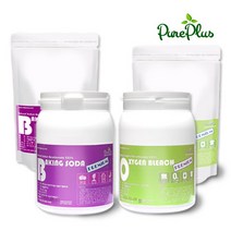 1+1 유럽산 베이킹소다 + 과탄산소다 용기 지퍼팩 4kg 세트 베이킹소다 구연산 과탄산소다 천연3종세제, 베(프)1용기 1지퍼팩+과(프)1용기 1지퍼팩