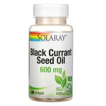 솔라레이 블랙 커런트 씨드 오일 600mg 소프트젤, 90개입, 1개