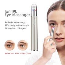 눈 마사지기 안마기 전기 마사지 빨간색과 파란색 주름 방지 마사지 노화 방지 마사지 다크 서클 제거