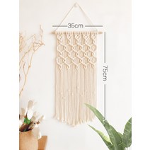 해외출고상품 마크라메 드림캐쳐 가랜드 인테리어 소품손으로 만든 ins 핸드메이드 벽걸이 융단 잔디숲 결혼식 배경 벽장식-58102, 옵션05