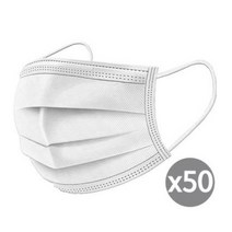 헤네스 3중필터멜트블로우마스크 화이트 50매