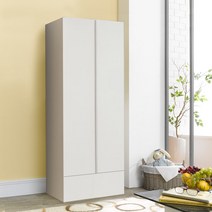 솜씨방가구 로엠 키높이 원서랍 옷장, 화이트