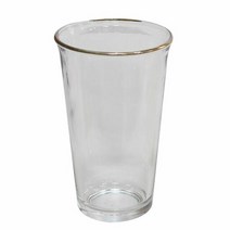 금테 에코컵 640ml 유리물컵 음료컵 주스잔 디자인컵 금테유리잔, 단품, 선택1:본상품선택