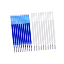 GHSHOP 20pcs 고온 사라지는 리필 펜 열 지우기 펜 블루/화이트