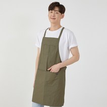 유니스토어 페더에이프런 초경량 방수앞치마, 다크카키