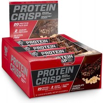 Chocolate Crunch BSN Protein Crisp Bar by Syntha-6 Low Sugar Whey Protein Bar 20g of Protein Cho, 1